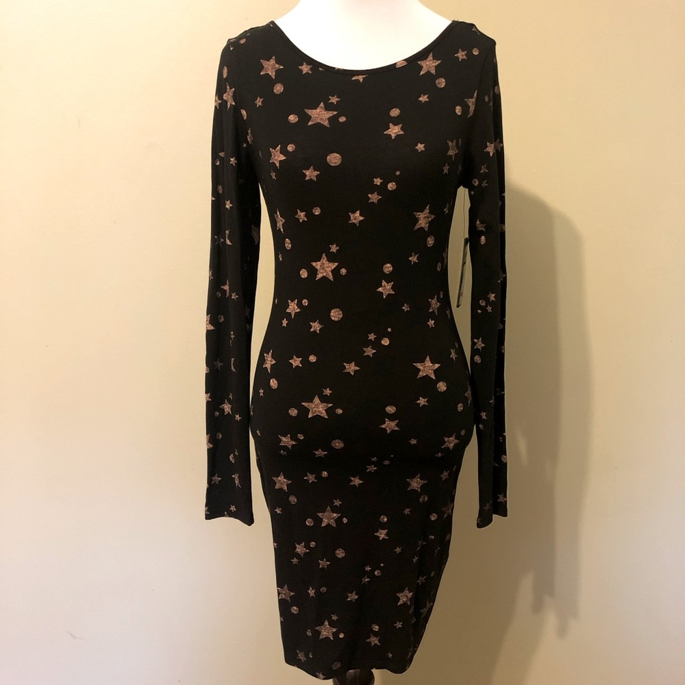 Star print bodycon dress by Guess